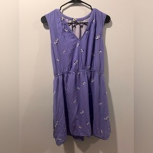 Large Old Navy blue floral midi dress